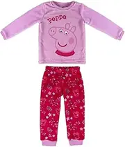 [CERDÁ LIFE'S LITTLE MOMENTS] CERDA ARTESANIA Girl's Pijama Largo Coral Peppa Pig Pyjama Sets