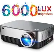 VIVIMAGE C680 Native 1080p Led Projector 6000 Lux Full HD Home Theater Projector