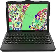 ZAGG Rugged Book Detachable Case and Magnetic-Hinged Keyboard for iPad Air 11" (M3)/ Air 11" (M2)/ iPad 10.9" (air 4th gen)/ 11" (1st & 2nd Gen), Bluetooth Pairing, Backlit Keyboard, Black