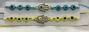 2 PC Evil Eye Bracelets Set Jewelry Unisex Bead Charm String Knot Bracelet 1734