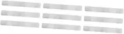 Tofficu 3sets Stainless Iron Board Strips Adhesive Memo Strip Wall Display Board 3pcs*3