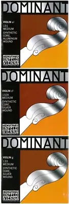 THOMASTIK Dominant 4/4 Violin Strings A.D.G Line Set (D Wire Silver Wound)