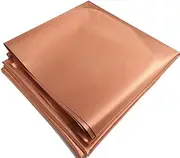 Pure Copper Fabric Blocking RFID/RF-Reduce EMF/EMI Protection Conductive Fabric for Smart Meters Prevent from Radiation/Singal/WiFi Golden Color 197"x43" inch