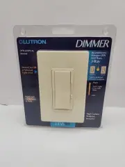 New Lutron Diva Duo DVW-603PH-AL Light Switch + Dimmer With Night Light