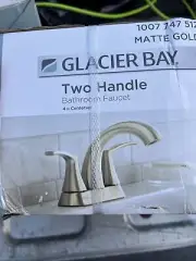 Glacier Bay Two Handle bathroom faucet Matte Gold New In Box