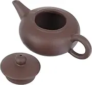 CHICAMPERA 1Pc Chic Vintage Ceramic Teapot for Home Decor Elegant Kung Fu Tea Pot Safe Household Teapot for Office Leisure Tea Smooth Edges Design