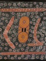 Joylene Pope Aboriginal Art 102cm x 87cm COA Supplied