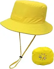 [NLAND] Children's Sun Hat Wide Summer Adjustable Toddler Beach Hat UV Protection for Baby Bucket Hat 2-6 Years