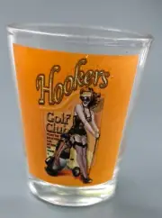 New Orleans SHOT GLASS Shooter Louisiana Hookers Golf Club Sexy Bar Tender Rare