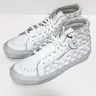 VANS OG SK8-HI LX Woven Leather "50th Checkerboard" White - Men's Size 9 *BNIB*