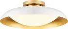 Large Flush Mount Ceiling Light, 21Inch LED Ceiling Light Fixture, White and Gol