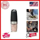 Electric Salt and Pepper Grinder Set - Battery-Operated, Automatic Salt and P...