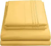 1800 Thread Count Sheet Set – Soft Egyptian Quality Brushed Microfiber Sheets – Luxury Bedding Set with Flat Sheet, Fitted Sheet, 2 Pillow Cases