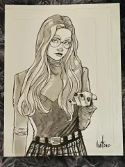 Everette Hartsoe BAD GIRL SKETCH-ORIGINAL PUBLISHED-BG-7A