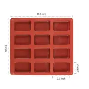 Silicone Mini Loaf Pan Bread Baking Silicone Mold for Brownie Cheesecake Chocola
