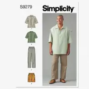 ChillFit Men's Shirt & Tapered Bottoms Sewing Kit, Code 9279, Sizes 44-52, White