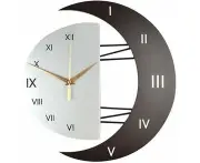 Modern Wall Clock Modern Design Wall Clock Creative Moon Frame Kitchen Clock Wall Clock for Home (33 33)