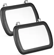 ZUNOXAZ 2Pcs Car Vanity Mirror Sun Visor Makeup Mirror for Easy Installation Cars Trucks Compact and Lightweight Vehicle Interior Accessory