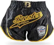 [Booster Fight Gear] Booster Muay Thai Shorts Retro Slugger 1 Medium, Blue, 30