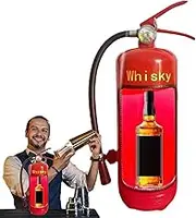 Fire Extinguisher Wine Dispenser | Simulation Fire Extinguisher Wine Bottle Holder,Novelty Iron Wine Bottle Holder Storage System for Whisky Loving Fireman, Bar Decor