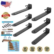 Elegant 10 Inch Floating Shelf Brackets - Decorative and Strong - 6 Count