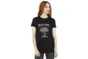 Rick And Morty Womens/Ladies Pink Spaceship Cotton Boyfriend T-Shirt (Black) - UTBI49029