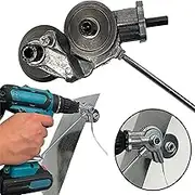Electric Drill Plate Cutter, 2023 New Electric Drill Shears, DIY Electric Drill Plate Cutter Attachment, Drill Attachment Metal Cutter, for Cutting Metal Plates Hard Materials (Color : Black)