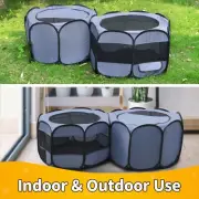 EighteenTek Pop Up Pet Playpen Portable Puppy Cage Fence Kennel Dog Playpen