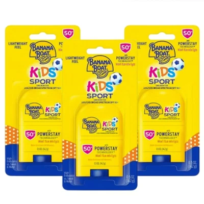 Banana Boat Kids Sport sunscreen Stick SPF50 - .5 oz. - 3 Pack - EXP 7/2026