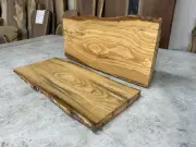 2 Pack Live Edge Ash Wood Slabs/Figured Ash/Kiln Dried Ash Shelf Lumber/Shelves