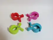CLOUD I Baby Stroller Clips I Pram & Stroller Accessories Assorted Colours I x6