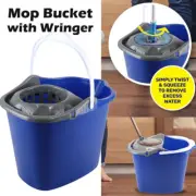 Mop Bucket With Wringer Strong Durable Easy Pour Spout 10L Xtra Kleen® AU STOCK