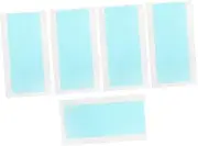 Beavorty 5 Sheets Wig Film Double Side Tape Double Sided Tape Wigs 2 Sided Tape Double Sided Adhesive Tape Double Sided Hair Extension Tape Lace Front Wig Tapes Lace Tape Sky-Blue Pu