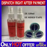 Hair release Glue Remover 120mL*2X +BLUE DOUBLE-SIDED TAPE ROLL 3 yards (2.74m)