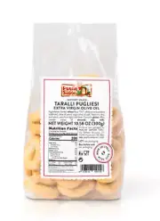 Italian Taralli Pugliesi with Olive Oil - 16 bags x 10 oz