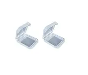 WICAREYO Compatible with 2 x Memory Card Case, Dust Protection, Storage Box, Compatible with Wii/NGC Memory Card