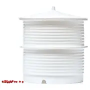 Silicone Zone Ripple Pagoda Silicone Steamer Set in White