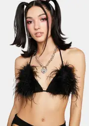 [Edikted] Festival Feather Triangle Top