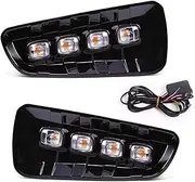 Daytime Running Lights DRL LED Fog Lamp Yellow Turn Signal Light for F&ord for Raptor SVT F150 2009 2010 2011 2012 2013 2014 Car Accessories