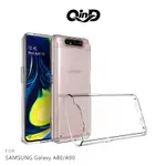 QIND SAMSUNG A80/A90 雙料保護套 螢幕鏡頭加高 透明殼 手機殼