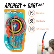 Toy Dart + Bow and Arrow Archery Set Kids Children Gift Outdoor Sport