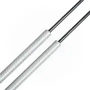Hood Struts Compatible With Mitsubishi Pajero/Montero Sport II 2008-2016 KG/KH/PB For Challenger Front Bonnet Gas Spring Lift Support(Silver Carbon Fiber)