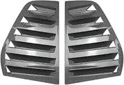 Car Rear Window Louver Shutter Trim Cover Carbon Fiber