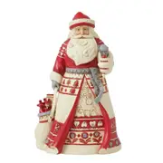 Jim Shore Heartwood Creek Nordic Noel - Santa with Toy Bag