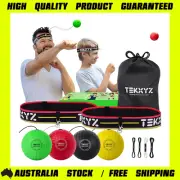 TEKXYZ Reflex Ball Family Pack – 4 Boxing Balls + Headband for Agility & Speed