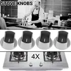 4x Zinc Home Kitchen Gas Stove Knobs Cooker Oven Cooktop Switch Control ZSE