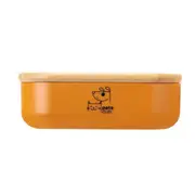 Vigar Pets Club Large Bamboo Cat/Dog Treat/Snack Jar Container w/ Lid Orange