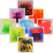 Liquid Fusion Activity Play Mat for Kids, Pack of 9 Tiles 12" X 12", Transparent