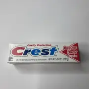 VTG 1994 Crest Toothpaste .85 oz. Regular Flavor Paste NOS Prop Sealed