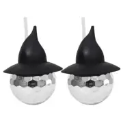 Halloween Wizard Hat Electroplated Sphere Cup Large Capacity for Party Decors